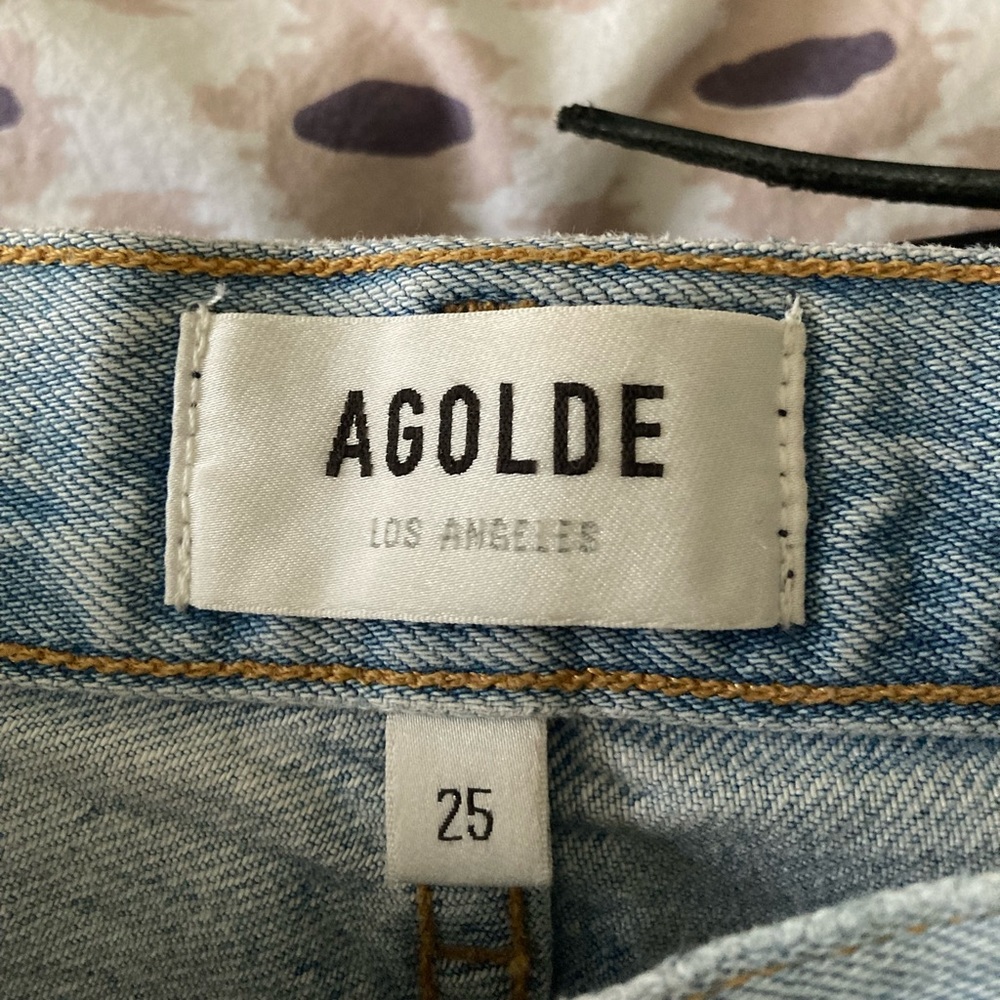 Agolde Riley High Rise Straight Crop Jeans 25 - Picture 5 of 7